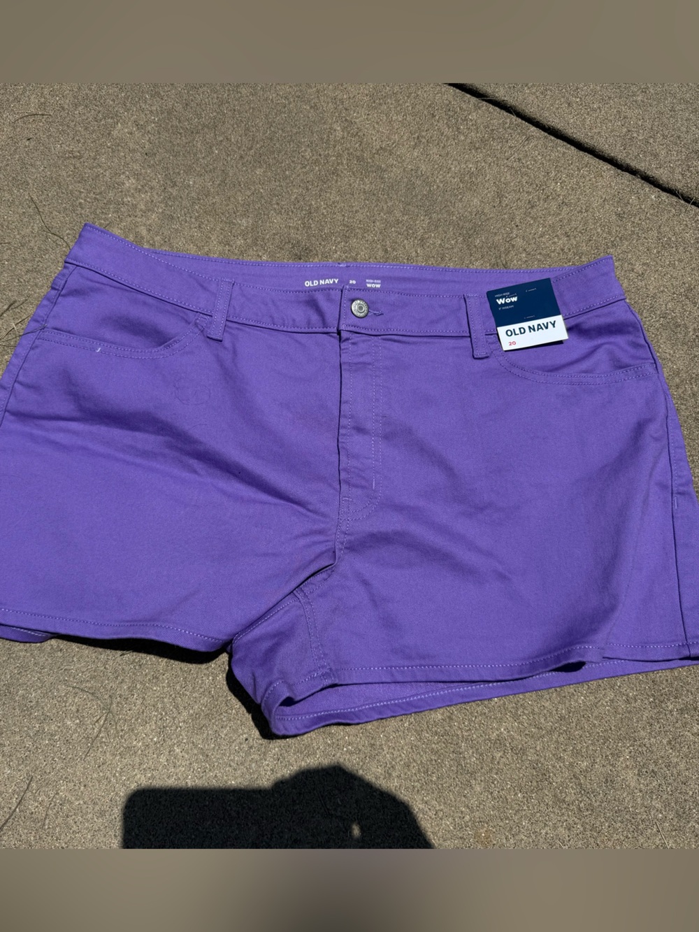 NWT oldnavy purple shorts size 20